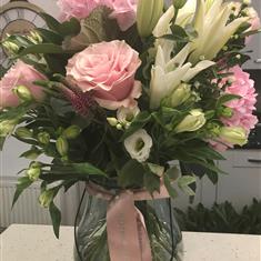 Luxury Pink and White Vase